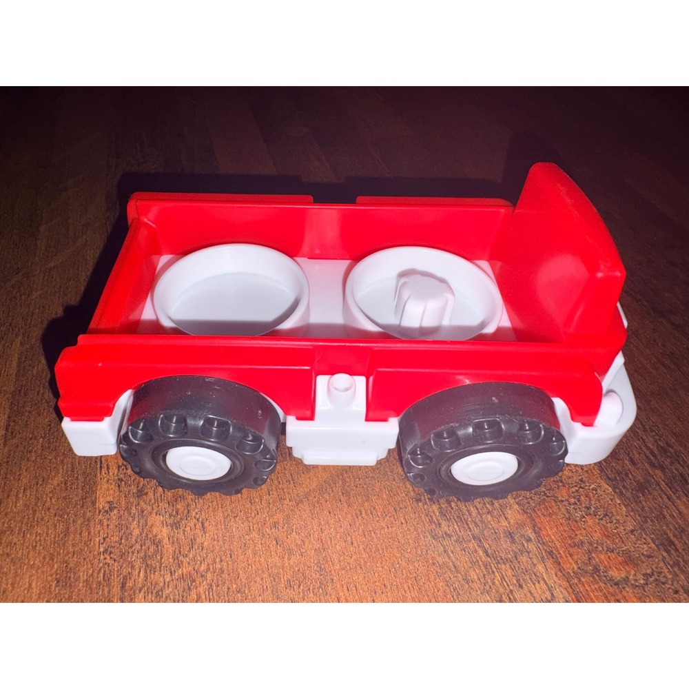 Fisher Price Little People Red White Fire Truck Vehicle Toy For Kids